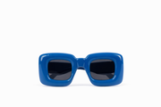 The Oversized Bold Square Sunglasses – Electric Blue Edition VZ-035