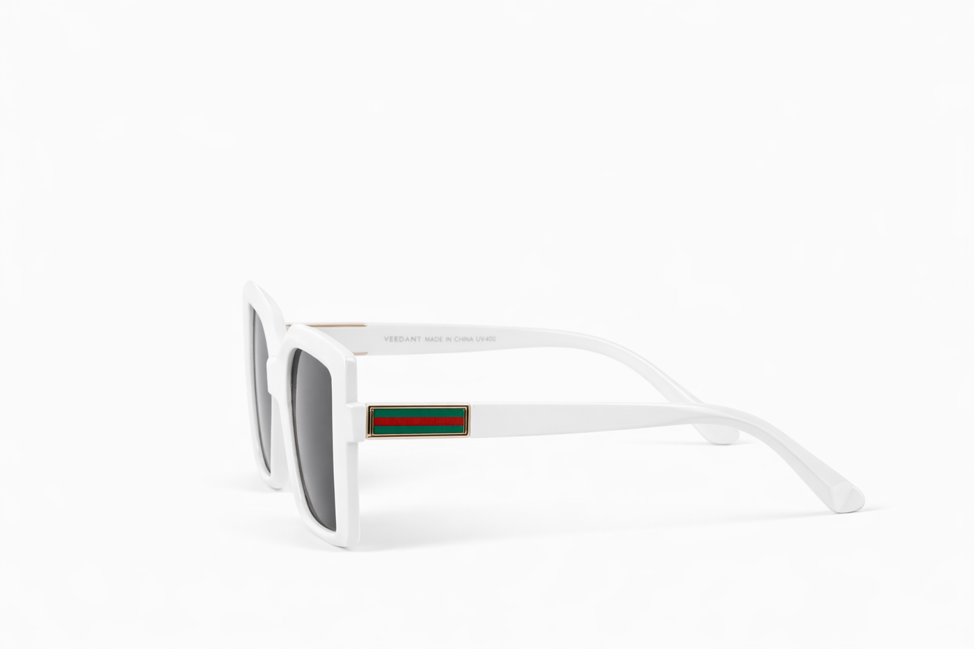 The Classic Oversized Square Sunglasses – White Edition VZ-036