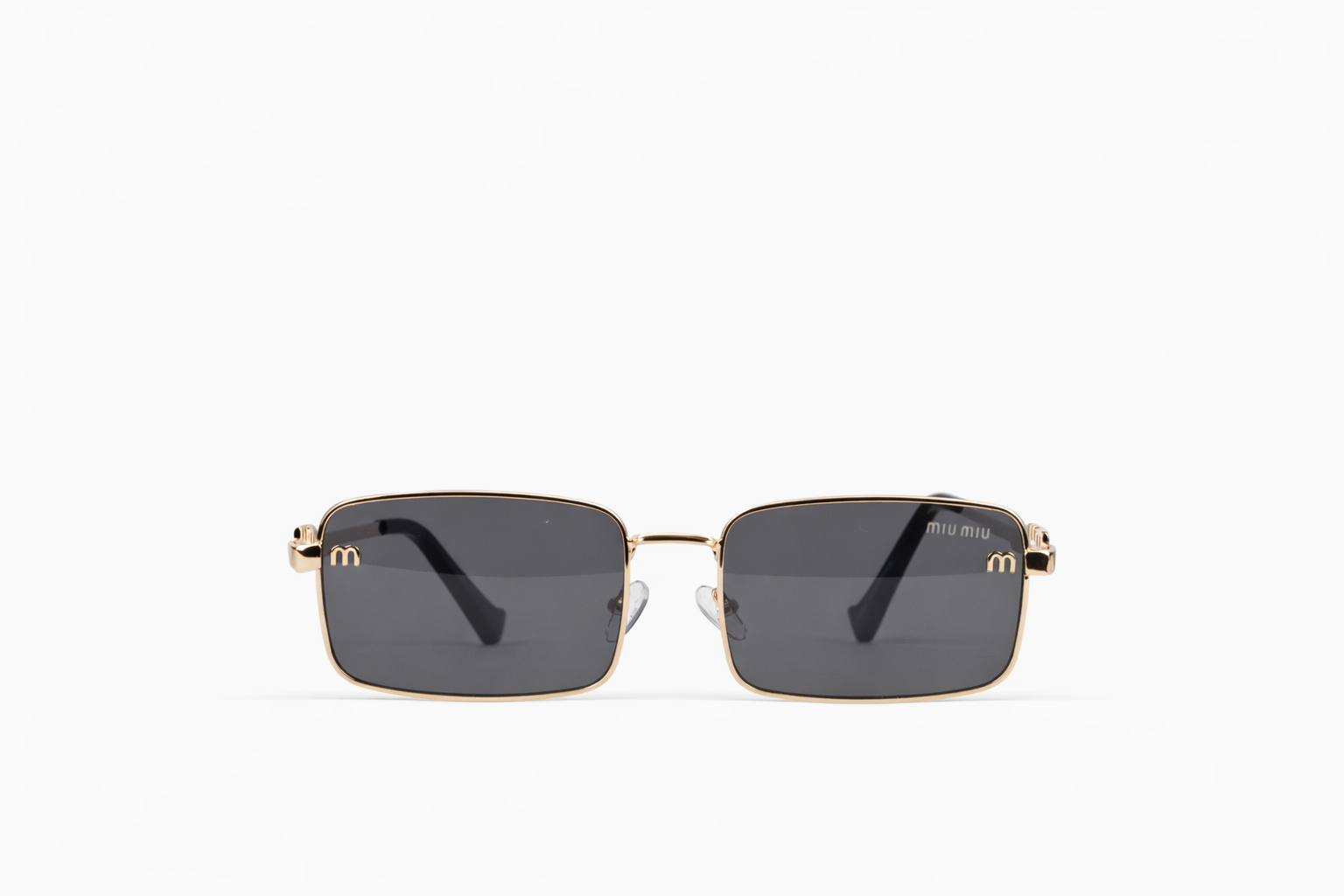 The Elegant Rectangular Metal Sunglasses – Gold Edition VZ-039 Secondary image