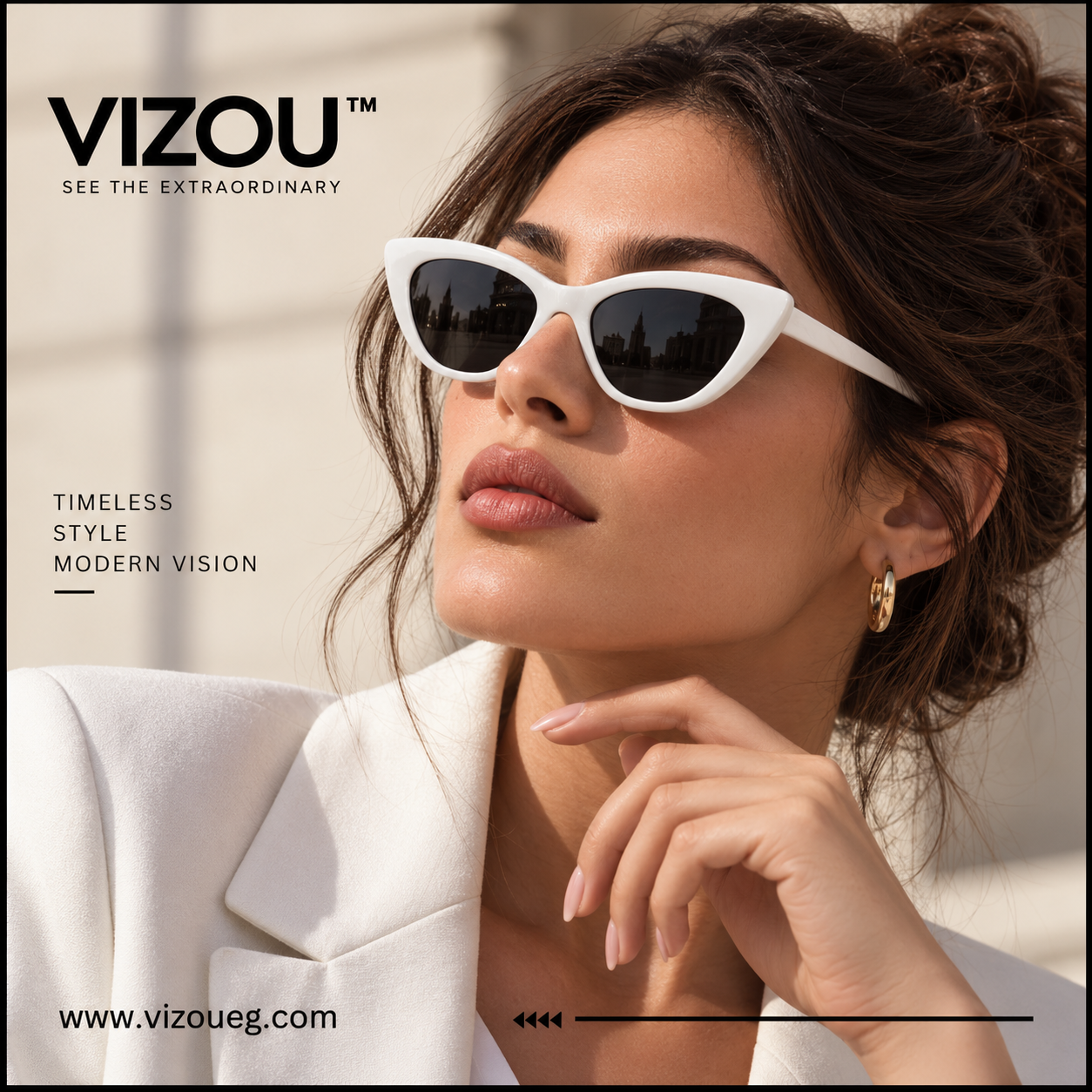 Italy Retro Cat-Eye – VZ-049 Secondary image