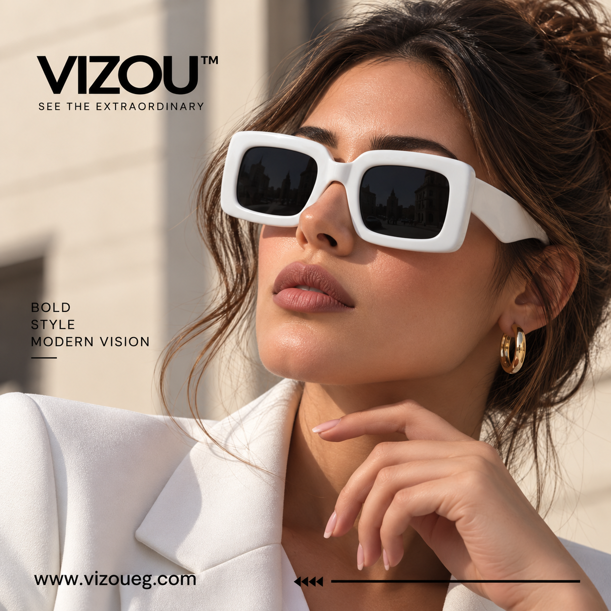 Italy Oversized Bold Square – VZ-058 Secondary image