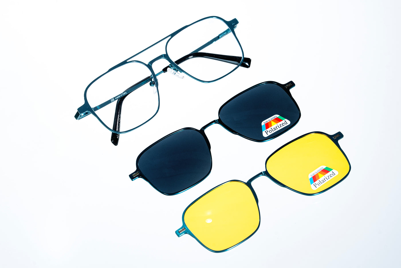 Magnetic Double-Bridge Polarized 3-Lens Eyewear VZ-068