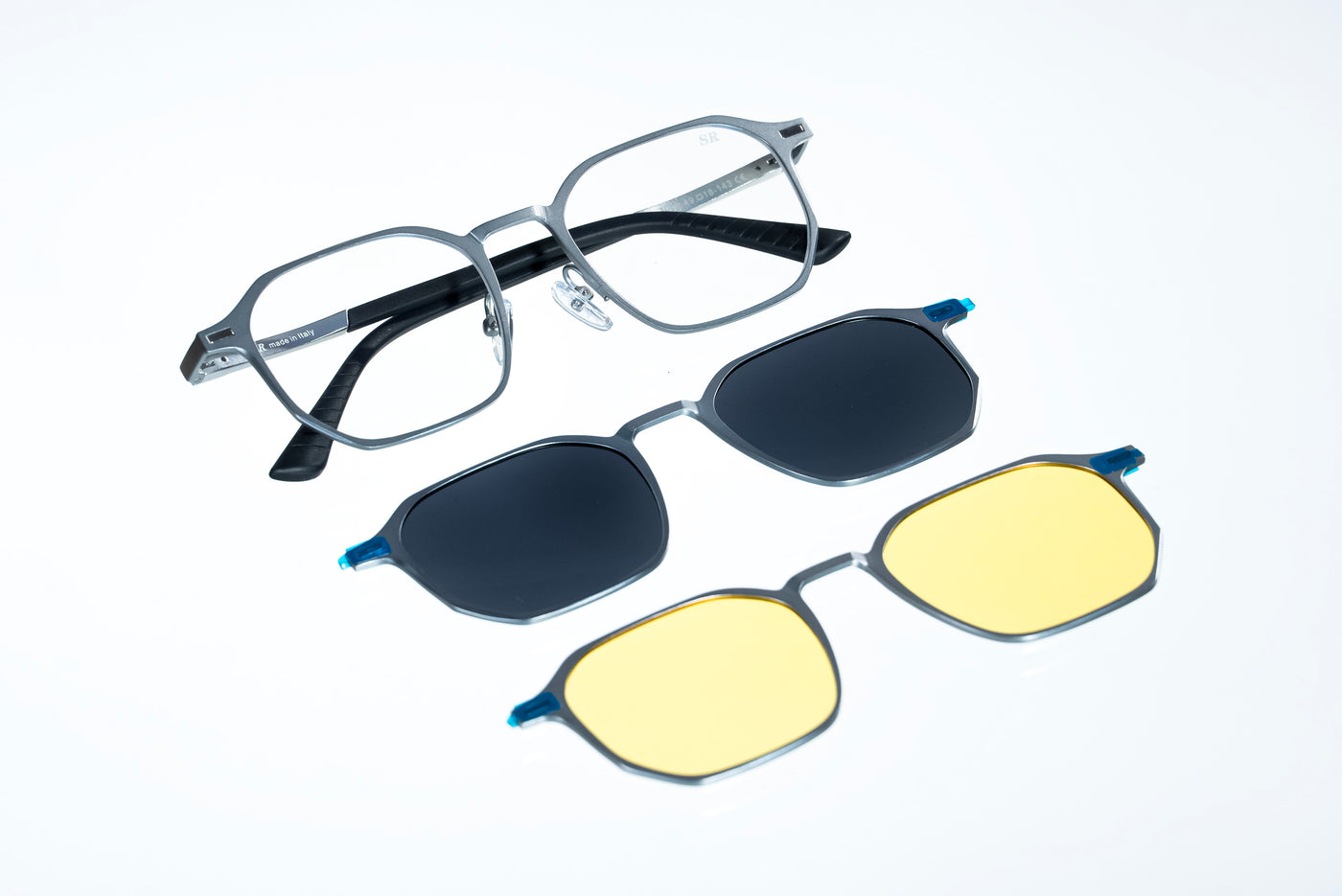 Magnetic Polarized 3-Lens Geometric Eyewear VZ-072