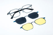 Magnetic Polarized 3-Lens Geometric Eyewear VZ-072