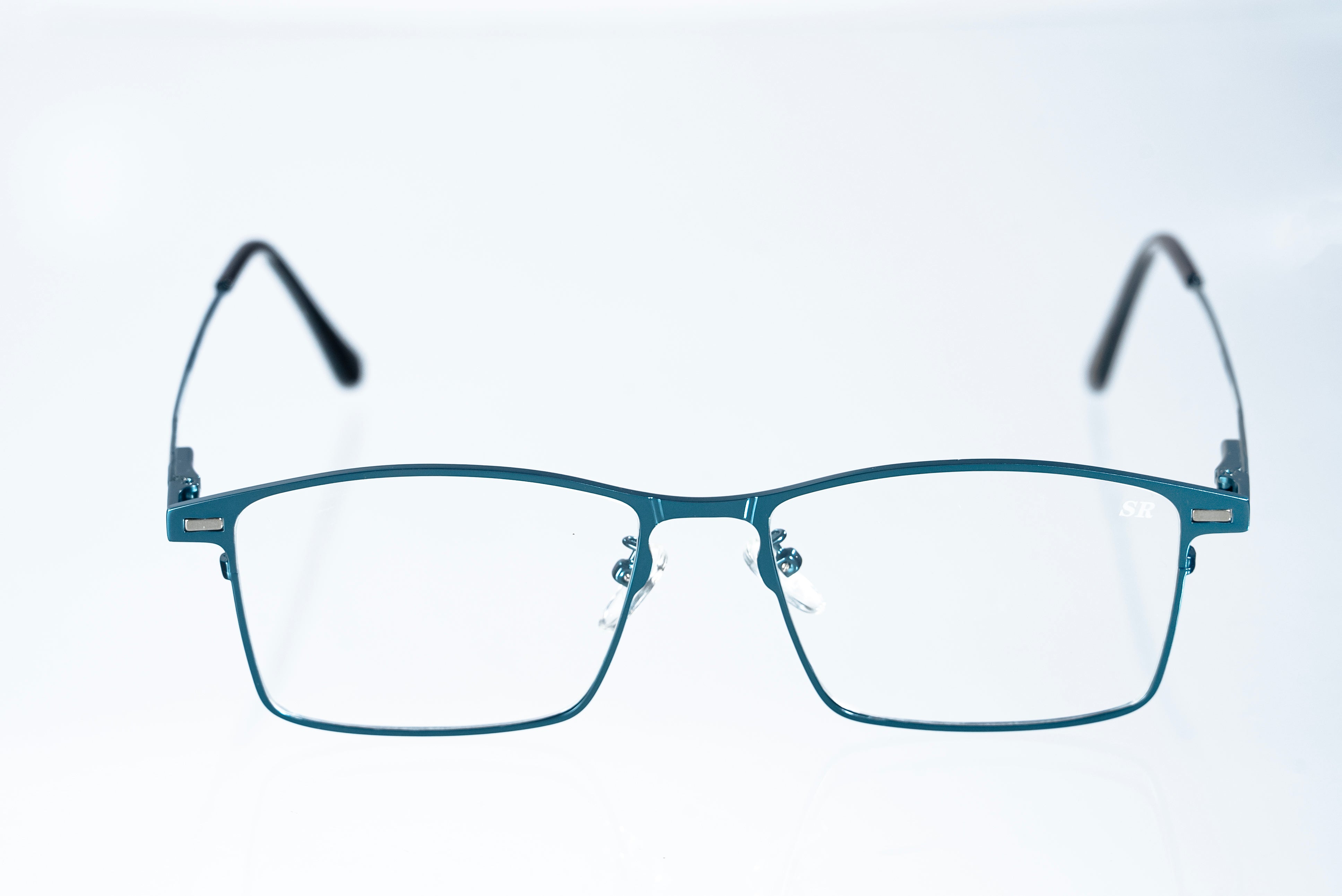 Magnetic Teal Rectangular Polarized 3-Lens Eyewear VZ-077 Secondary image