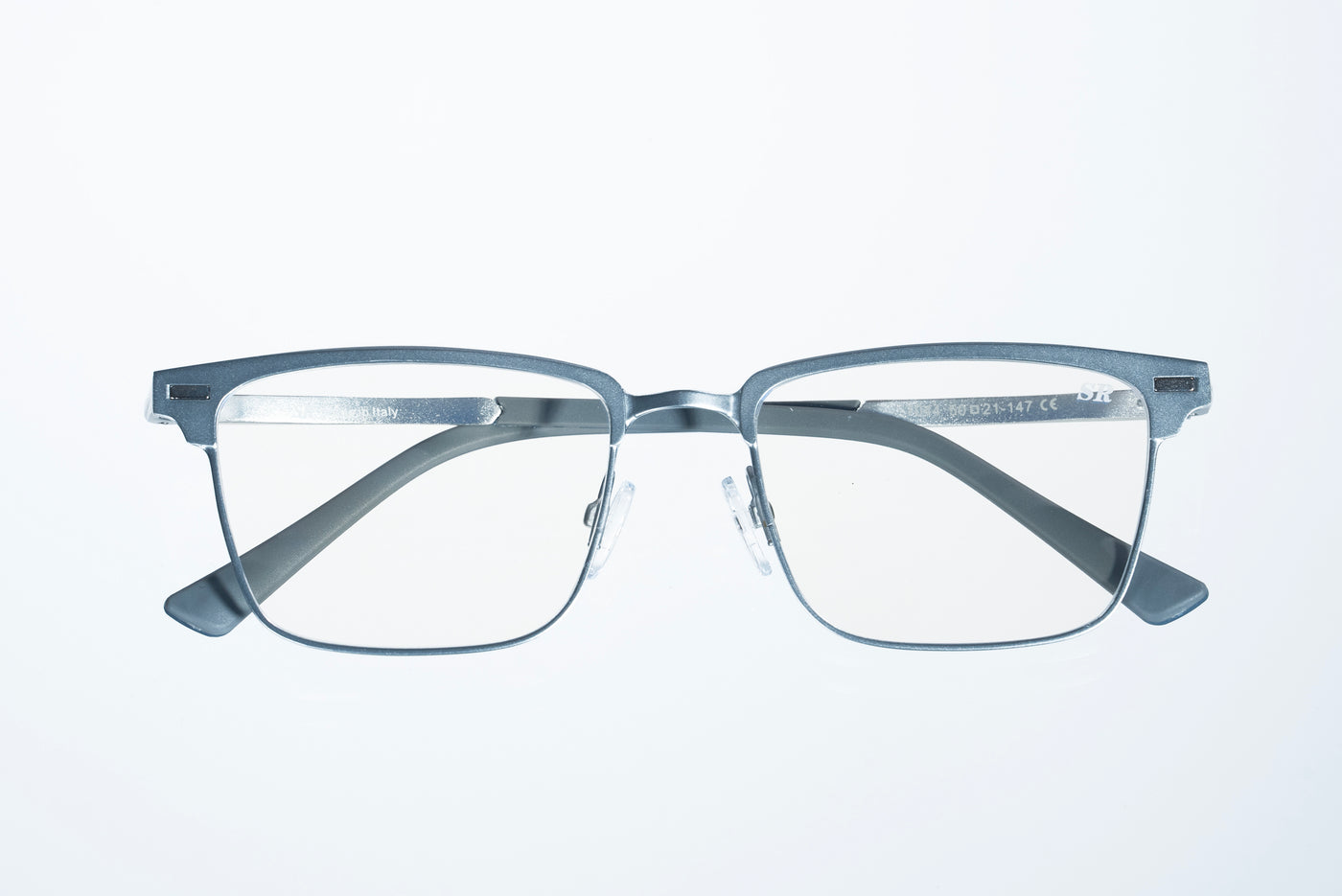 Magnetic Silver Rectangular Polarized 3-Lens Eyewear VZ-078