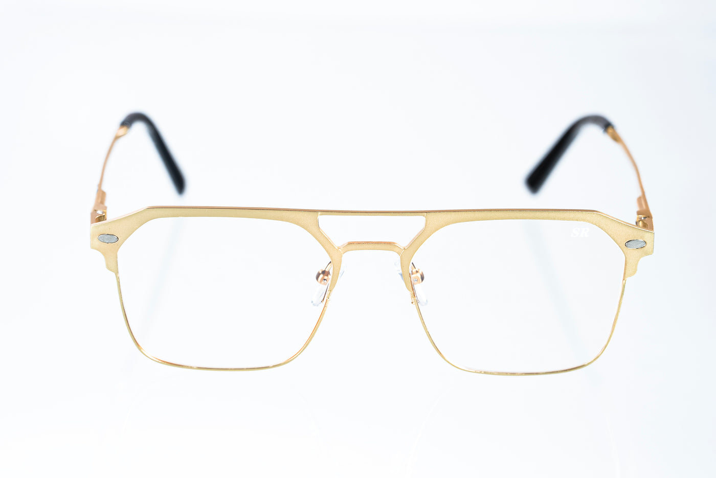 Magnetic Gold Double-Bridge Polarized 3-Lens Eyewear VZ-079