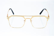 Magnetic Gold Double-Bridge Polarized 3-Lens Eyewear VZ-079