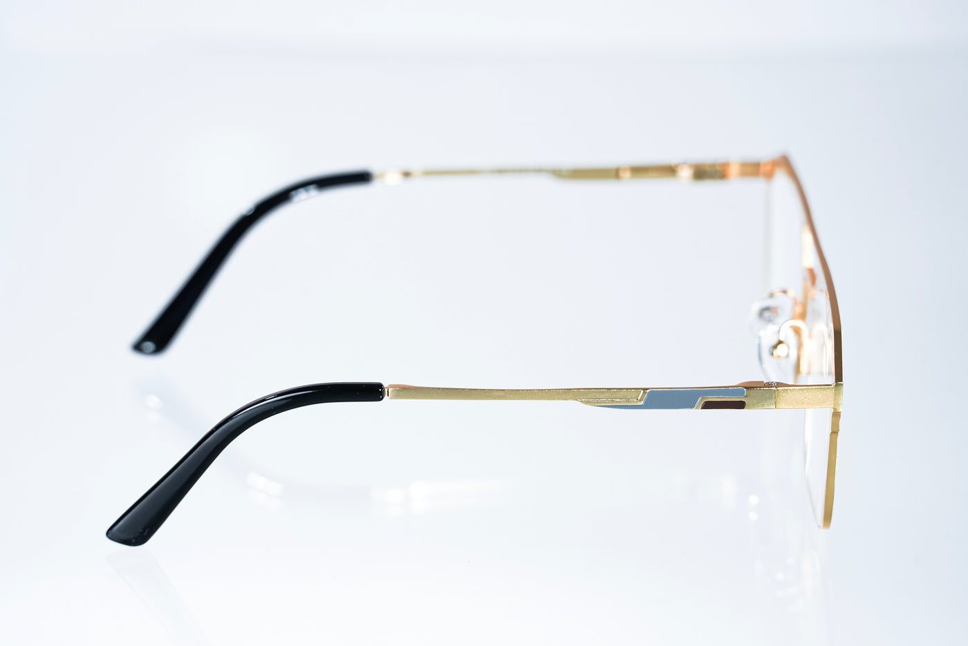 Magnetic Gold Double-Bridge Polarized 3-Lens Eyewear VZ-079