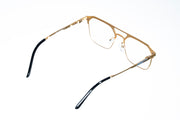 Magnetic Gold Double-Bridge Polarized 3-Lens Eyewear VZ-079