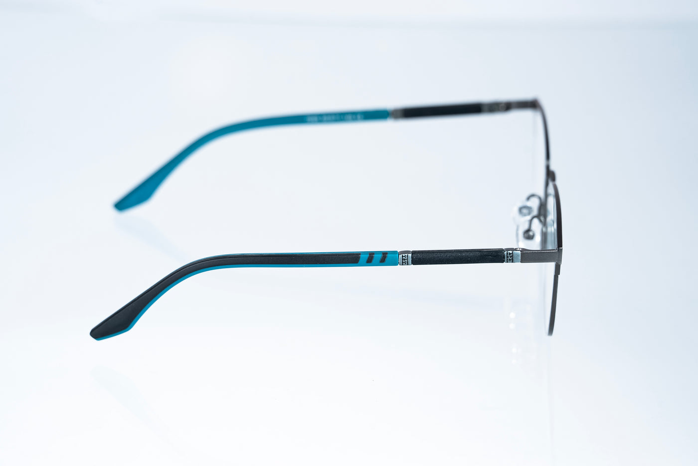 Magnetic Gunmetal Teal Square Polarized 3-Lens Eyewear VZ-081