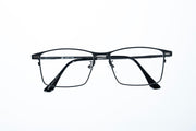 Magnetic Gunmetal Classic Rectangular Polarized 3-Lens Eyewear VZ-082
