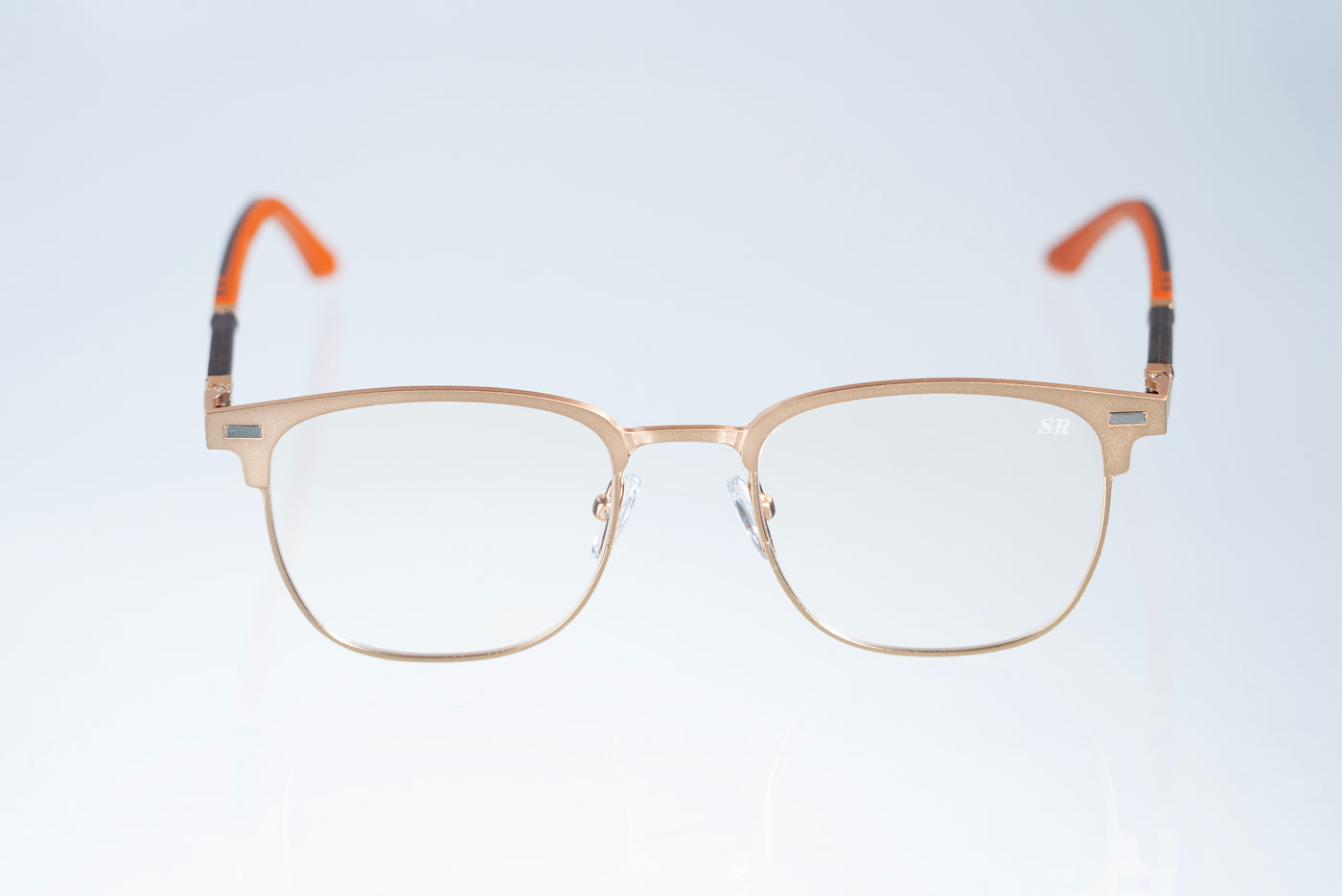 Magnetic Champagne Gold Square Polarized 3-Lens Eyewear VZ-083