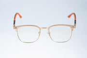 Magnetic Champagne Gold Square Polarized 3-Lens Eyewear VZ-083
