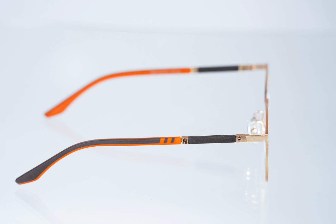 Magnetic Champagne Gold Square Polarized 3-Lens Eyewear VZ-083