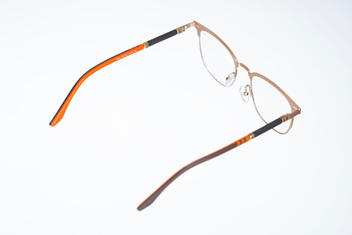 Magnetic Champagne Gold Square Polarized 3-Lens Eyewear VZ-083