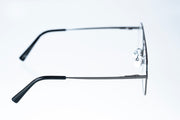 Magnetic Gunmetal Double-Bridge Rectangular Polarized 3-Lens Eyewear VZ-084