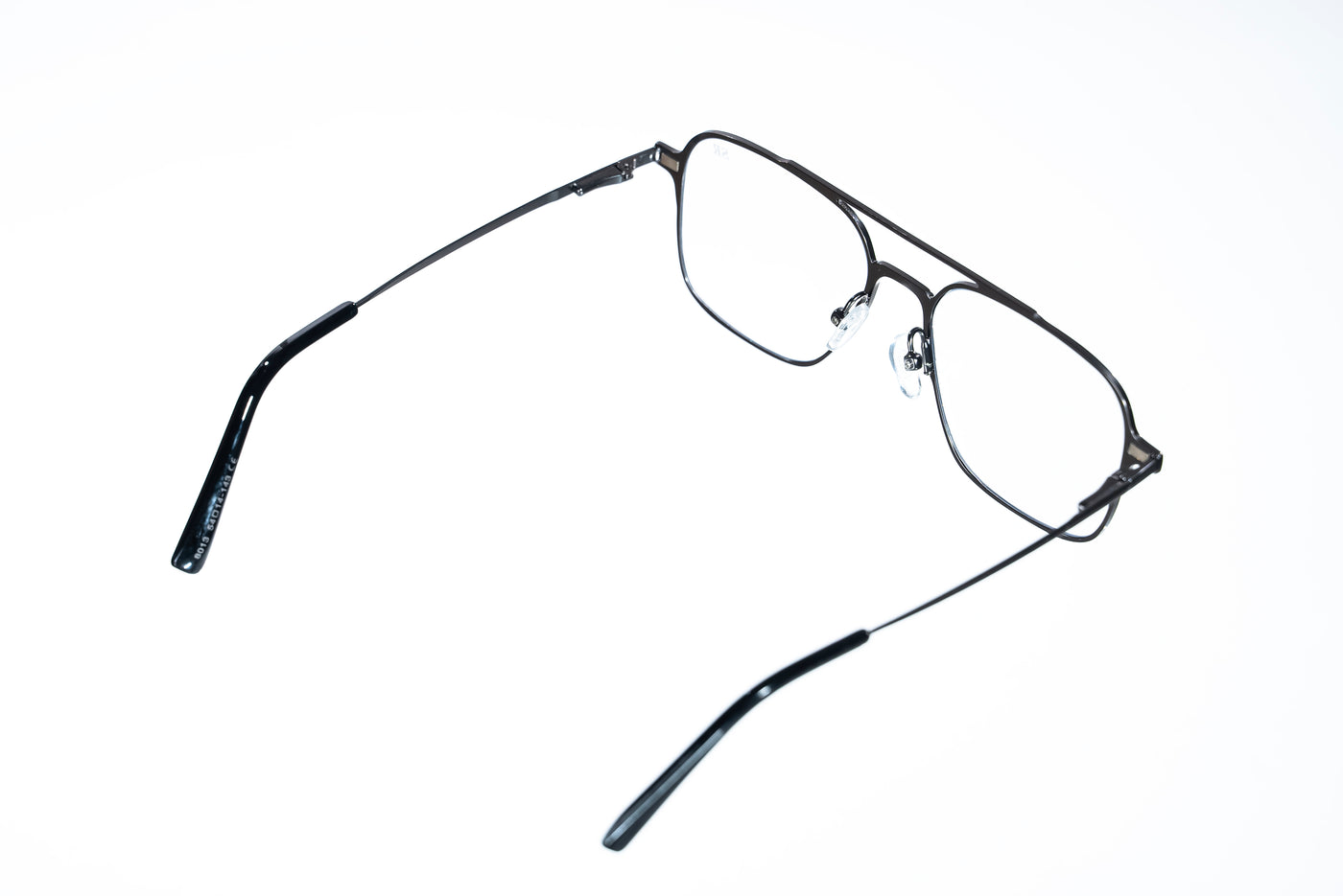 Magnetic Gunmetal Double-Bridge Rectangular Polarized 3-Lens Eyewear VZ-084