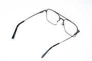 Magnetic Gunmetal Double-Bridge Rectangular Polarized 3-Lens Eyewear VZ-084
