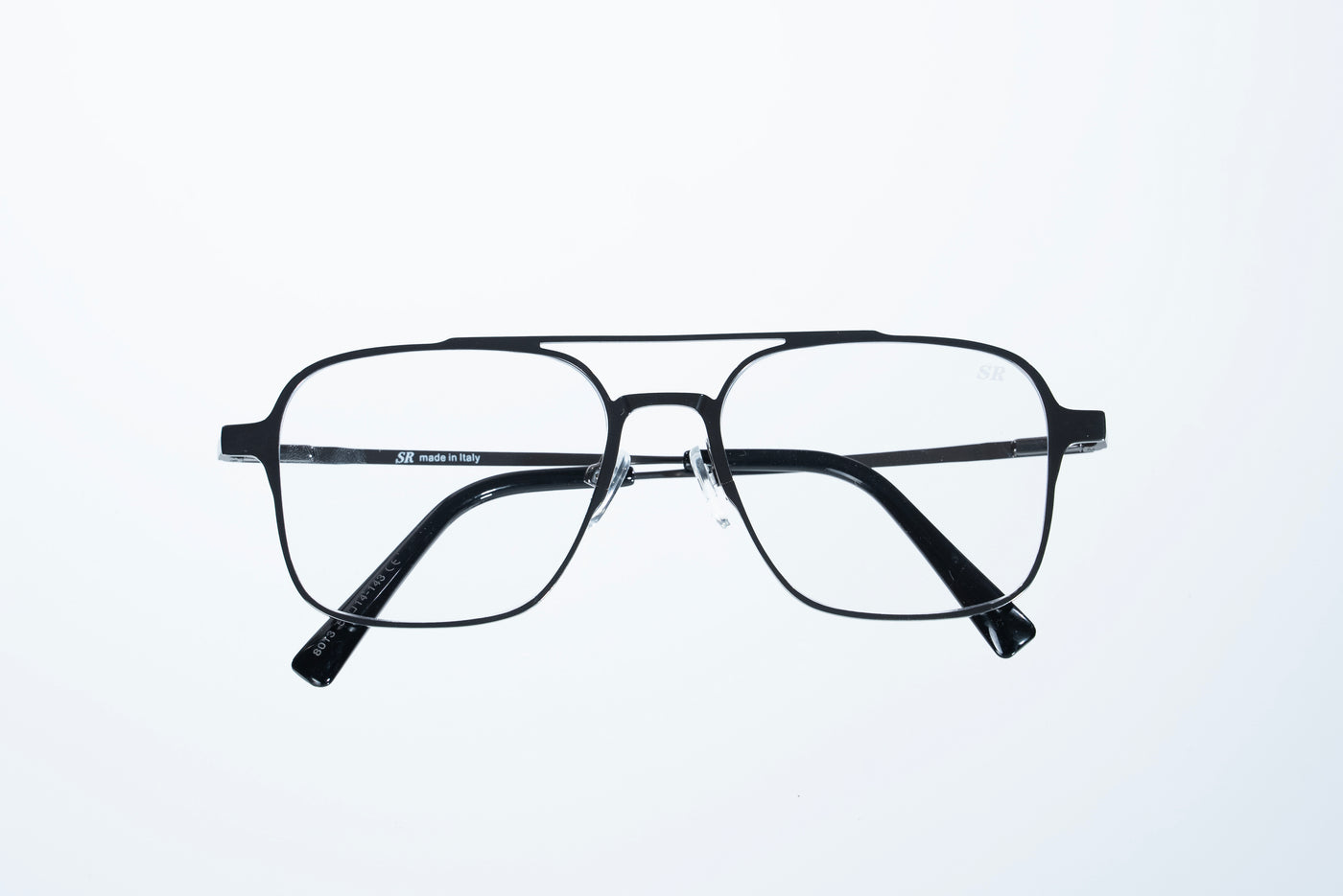 Magnetic Gunmetal Double-Bridge Rectangular Polarized 3-Lens Eyewear VZ-084