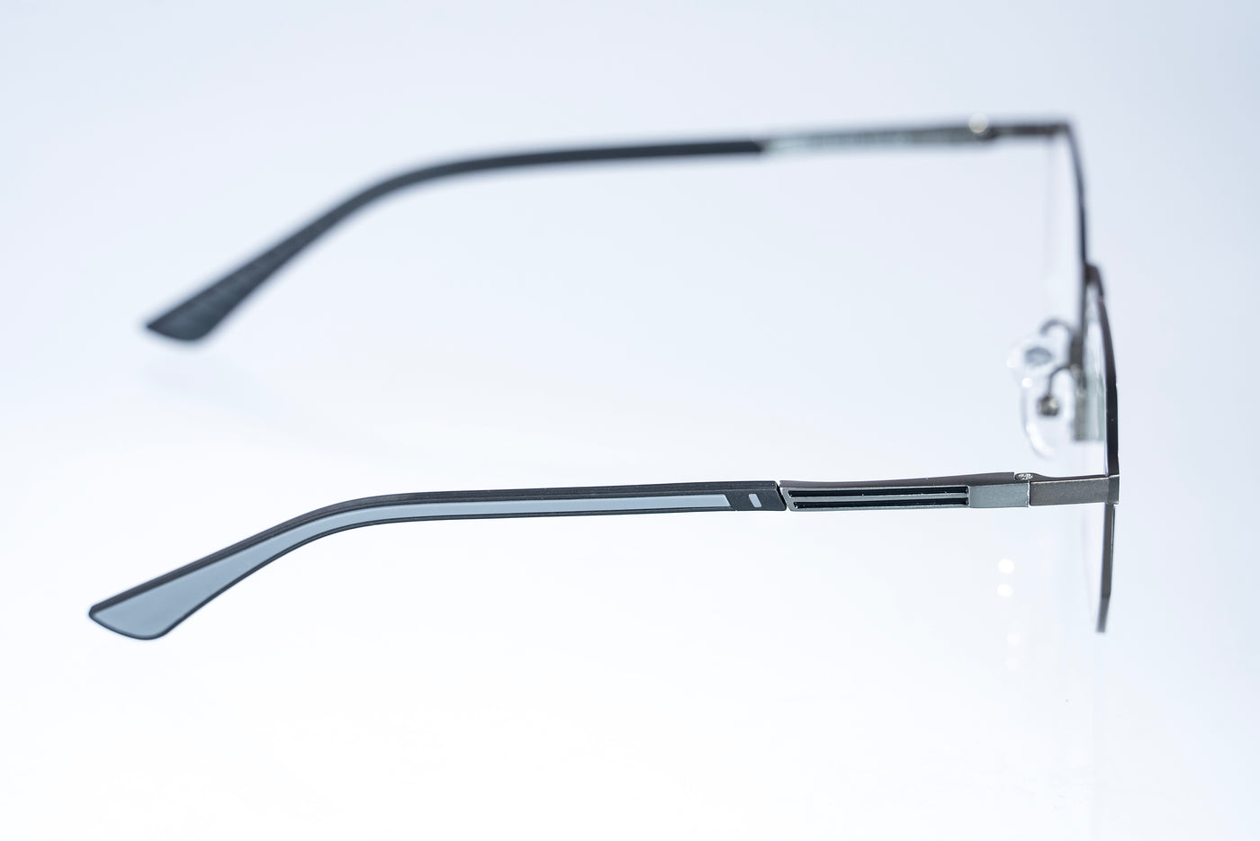 Magnetic Gunmetal Geometric Square Polarized 3-Lens Eyewear VZ-086