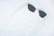 The Contemporary Geometric Sunglasses – Crystal white Edition VZ-069