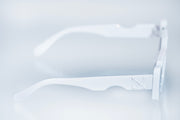 The Luxury Bold Rectangle Sunglasses – White Edition VZ-52