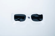 The Luxury Bold Rectangle Sunglasses – White Edition VZ-52