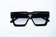 The Bold Shield Sunglasses – Black &amp; Gradient Smoke Edition  VZ-090
