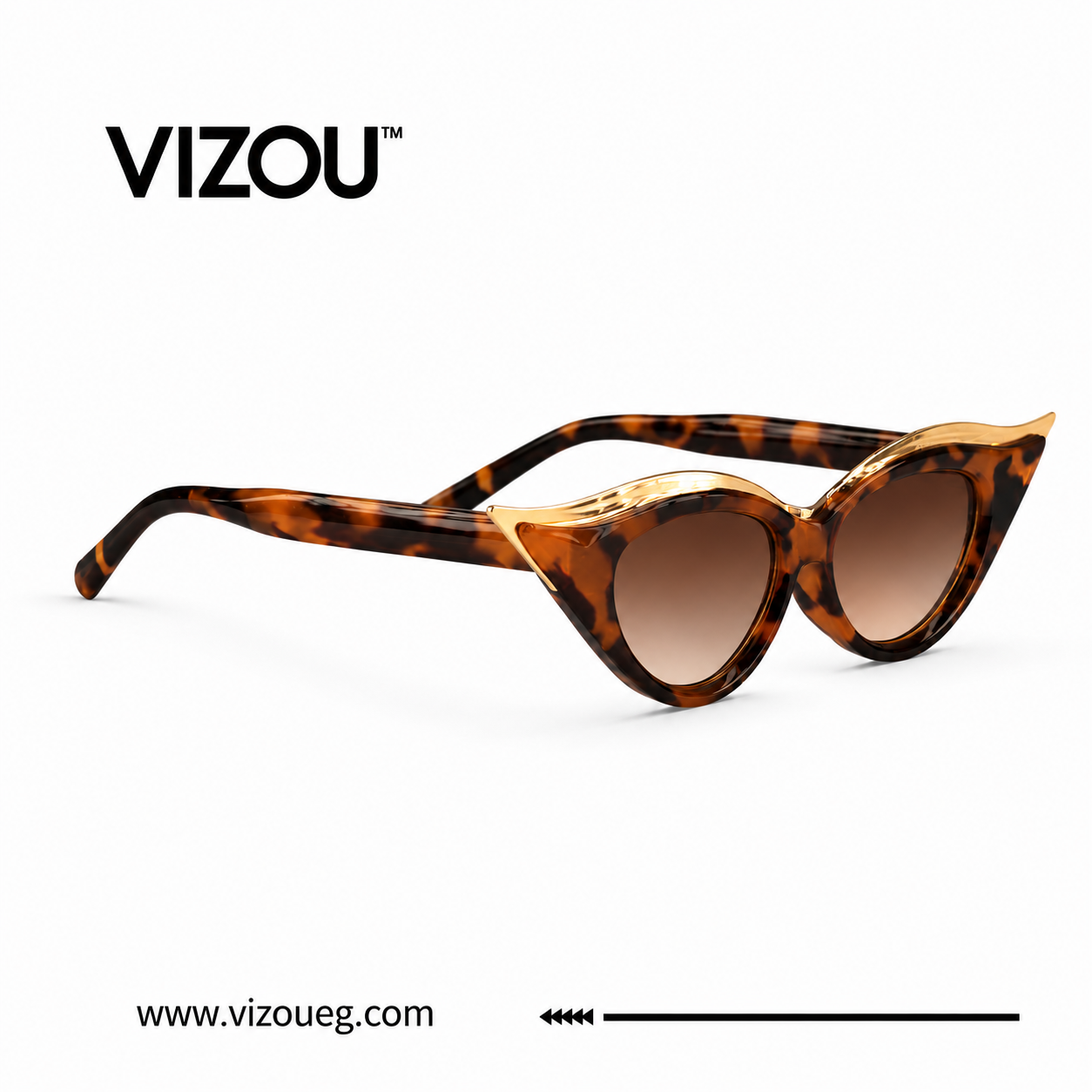 AURORA – Luxury Tortoise Cat-Eye Sunglasses Main image