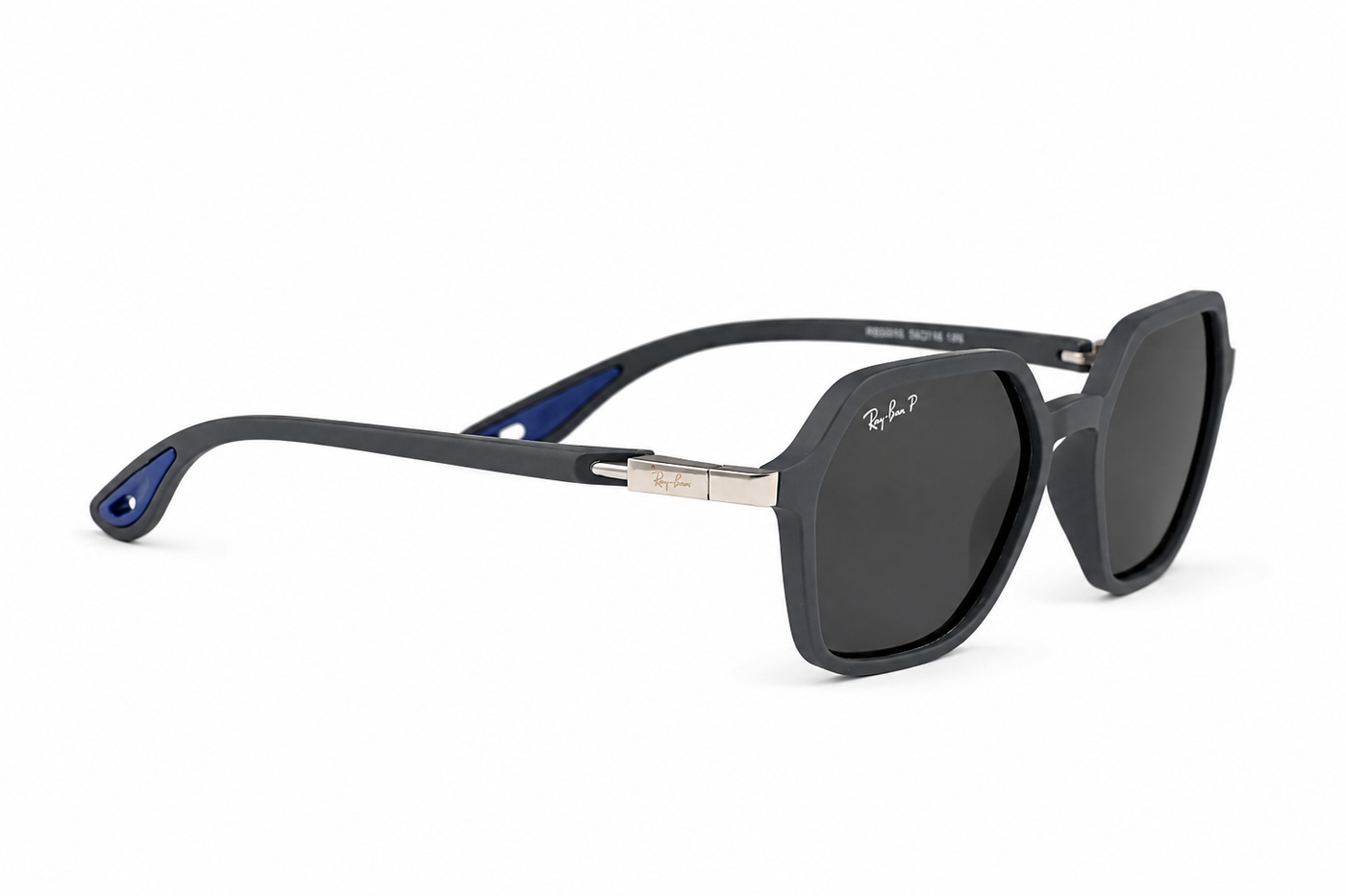 Apex Gray Geometric Square Polarized Sunglasses – Matte Gray Frame / Smoke Lenses