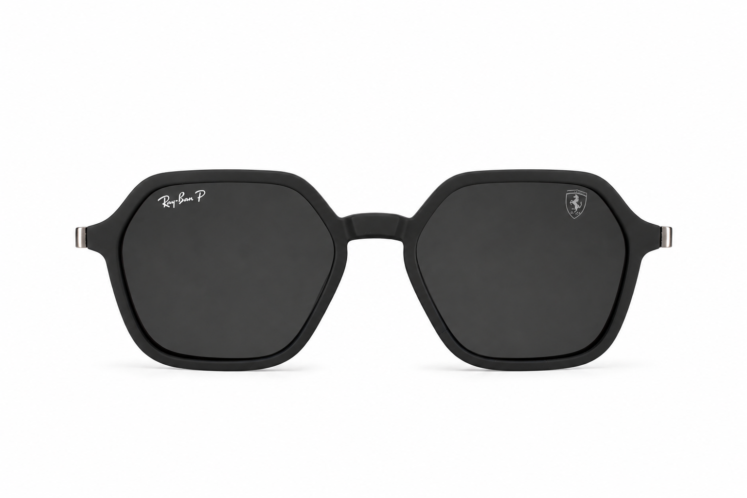 Apex Gray Geometric Square Polarized Sunglasses – Matte Gray Frame / Smoke Lenses Secondary image