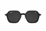 Apex Gray Geometric Square Polarized Sunglasses – Matte Gray Frame / Smoke Lenses
