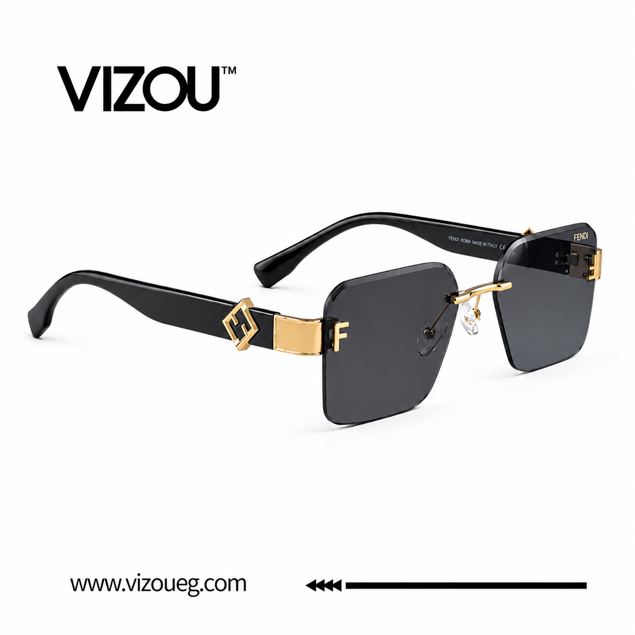 Royale is a sophisticated rimless square Main image