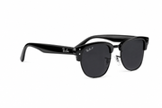 Classic black sunglasses with a sleek semi-rim design