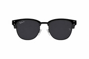 Classic black sunglasses with a sleek semi-rim design