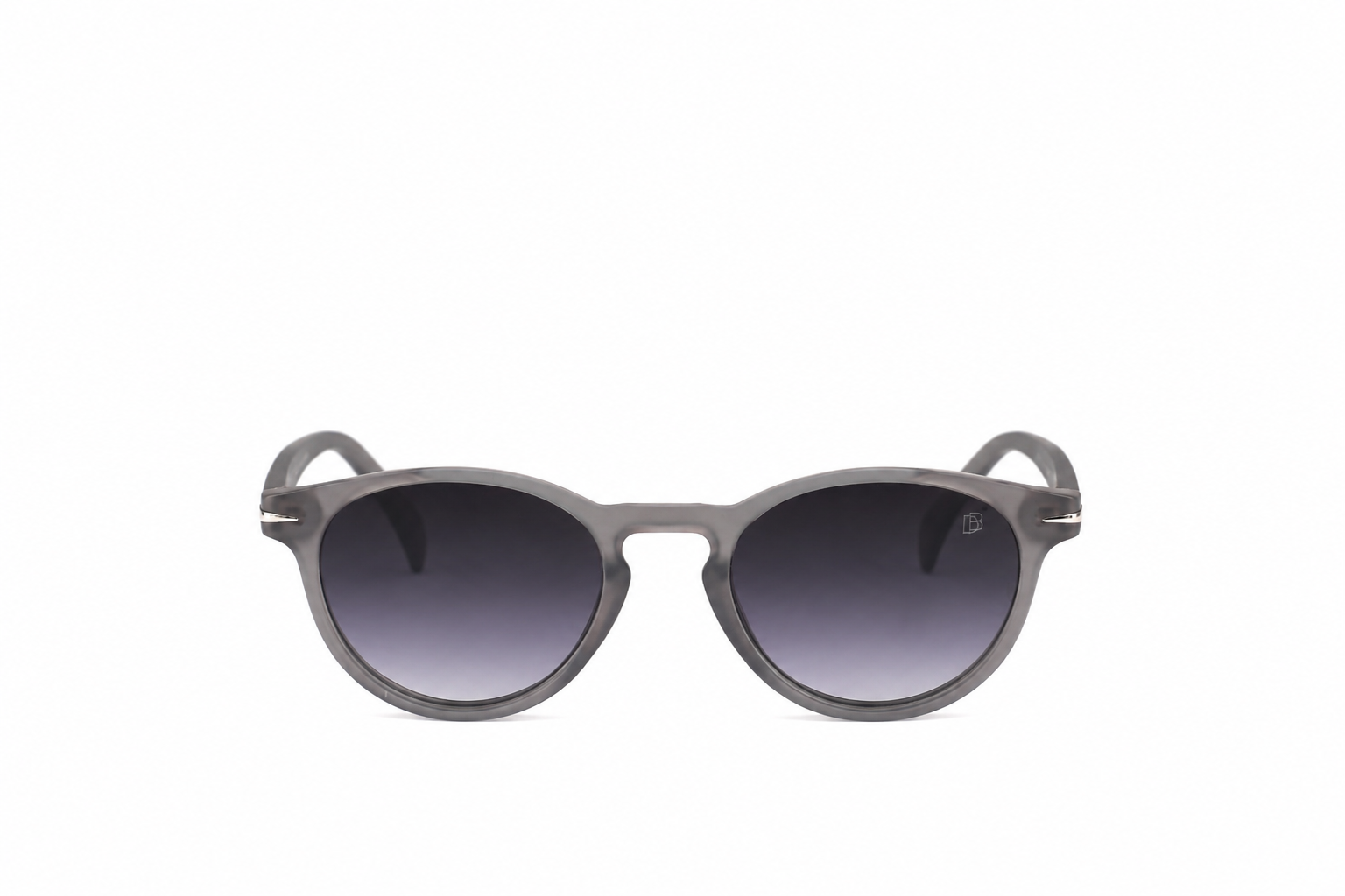 Mist – Matte Smoke Gray Round Sunglasses Secondary image