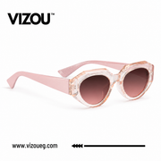 Rosé Aura A bold geometric cat-eye
