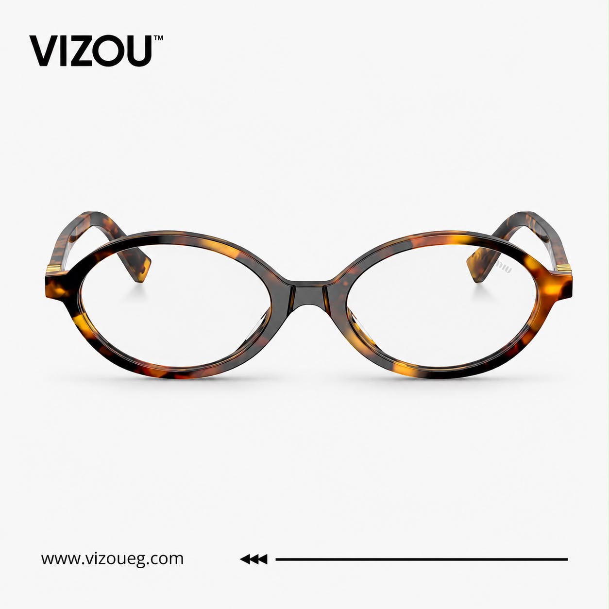 Luxury Retro Oval Eyeglasses – Classic Tortoise Edition VZ-160