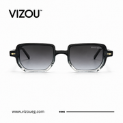 Luxury Square Sunglasses – Black Crystal Gold Edition VZ-131