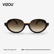 Luxury Oversized Round Sunglasses – Dark Tortoiseshell Gold Edition VZ-135
