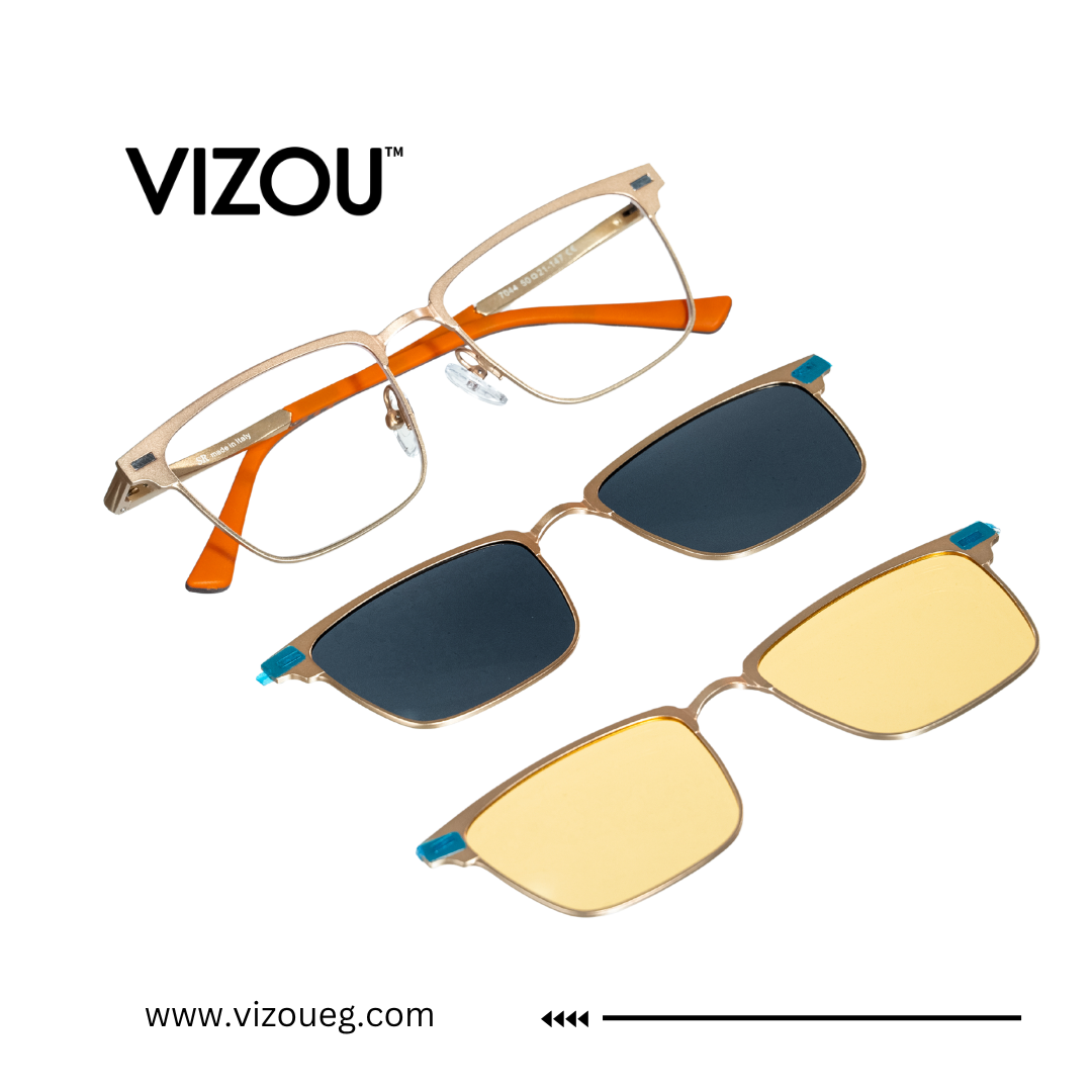 Vizou eyewear with interchangeable lenses on a white background Main image